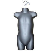 Display Guru Kids/Children’s Silver Hanging Body form Mannequin for Shop Bust Display