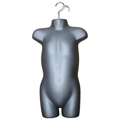 Display Guru Kids/Children’s Silver Hanging Body form Mannequin for Shop Bust Display