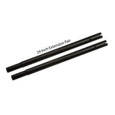 Display Guru Black 24 inches Height Extensions Pole for Heavy-Duty Clothes Rail