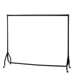 Display Guru Heavy Duty 3ft Long and 5ft High Garment Rail Steel Black Clothes Rail