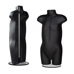 Display Guru Kids/Children’s Black Hanging Body form Mannequin With Adjustable Stand for Shop Bust Display