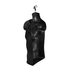 Display Guru Half Body Form 3 Quarter Black Male Hanging Mannequin Shop Bust Display