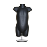 Display Guru Kids/Children’s Black Hanging Body form Mannequin With Adjustable Stand for Shop Bust Display