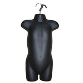 Display Guru Kids/Children’s Black Hanging Body form Mannequin for Shop Bust Display