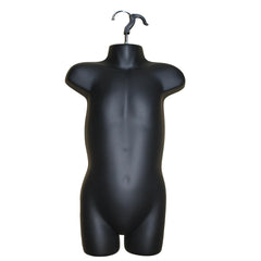 Display Guru Kids/Children’s Black Hanging Body form Mannequin for Shop Bust Display