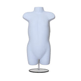 Display Guru Kids/Children’s White Hanging Body form Mannequin With Adjustable Stand for Shop Bust Display