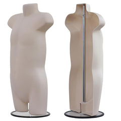 Display Guru Kids/Children’s Light Skin Hanging Body form Mannequin With Adjustable Stand for Shop Bust Display