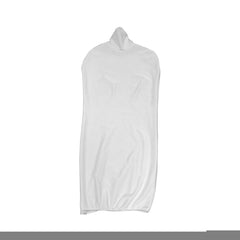 Display Guru Male Dressmakers Tailors Dummy Mannequin, White Torso Bust with Black Wood Round Base Stand