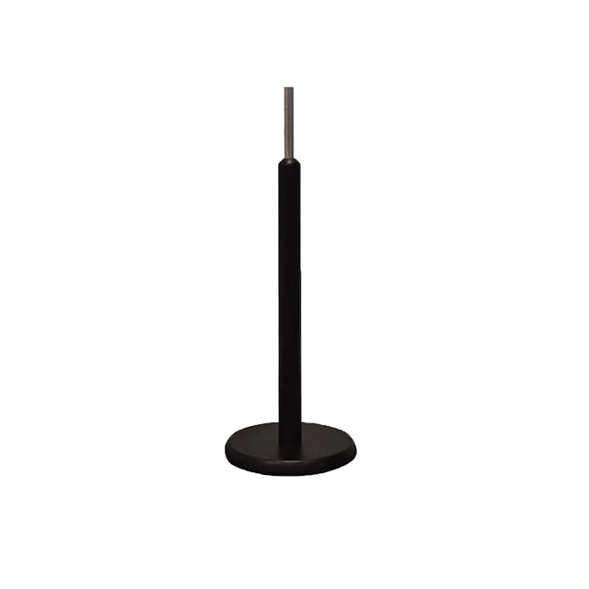 Black wood round base stand