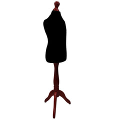 Children Kids Age 5-6 Years Tailors Dummy Mannequin, Black Torso Bust with a Red Wood Tripod Stand