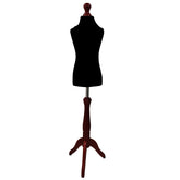 Children Kids Age 6-8 Years Tailors Dummy Mannequin, Black Torso Bust with a Red Wood Tripod Stand