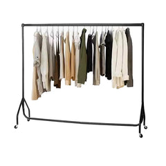 Display Guru Heavy Duty 5ft Long and 5ft High 2-Tier Double Garment Rail Steel Black Clothes Rail
