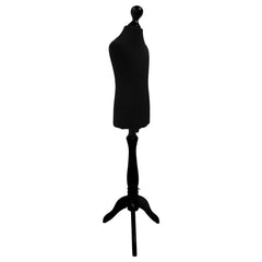 Children Kids Age 2-4 Tailors Dummy Mannequin, Black Torso Bust with a Black Wood Tripod Stand