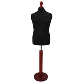 Children's Age 10-12 Years Tailors Dummy Mannequin, Black Torso Bust with a Red Wood Round Base
