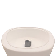 Display Guru Female Uk Size 12/14 Dressmakers Tailors Dummy Mannequin , White Torso Bust with Silver Wood Round Base