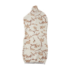 Display guru Brown Flower on Cream Stretchable Body Mannequin dummy torso Cover