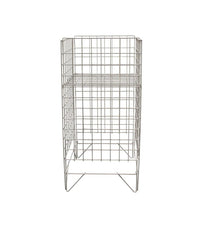 Display Guru White square Medium Dump Basket Bin Storage Unit