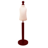 Children Kids Age 1 year Tailors Dummy Mannequin, Cream Torso Bust with a Red Wood Round Base