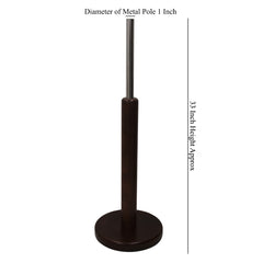 Display Guru Darkwood Round Base Stand For Children’s Mannequins Tailor's Dummy(Ages 2–12)