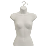 Display Guru Half Body Form 3 Quarter Light Skin Female Hanging Mannequin for Shop Bust Display