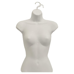 Display Guru Half Body Form 3 Quarter Light Skin Female Hanging Mannequin for Shop Bust Display