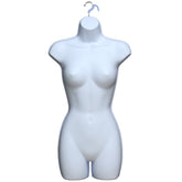 Display Guru Female Full Size White Hanging Body Form Display Mannequin