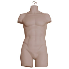 Display Guru Male Full Size Dark Skin Hanging Body Form Display Mannequin