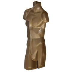 Display Guru Male Full Size Gold Hanging Body Form Display Mannequin