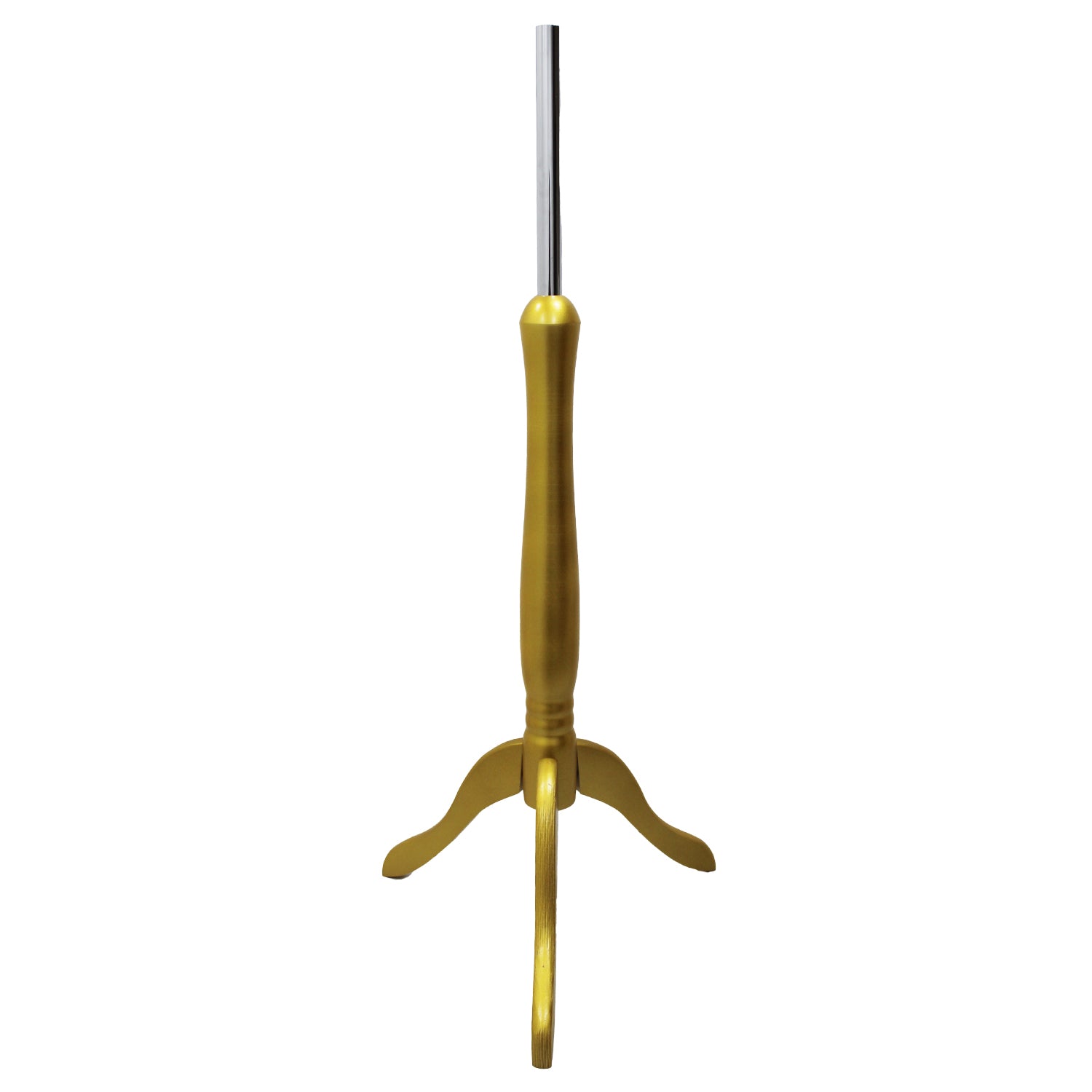 Gold wood tripod stand