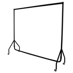Display Guru Heavy Duty 3ft Long and 5ft High Garment Rail Steel Black Clothes Rail