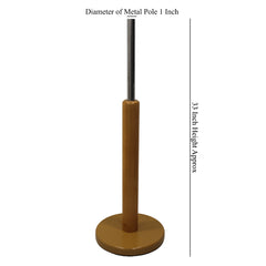 Display Guru Lightwood Round Base Stand For Children’s Mannequins Tailor's Dummy(Ages 2–12)