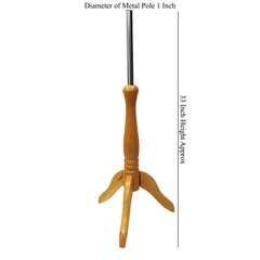 Display Guru Light Wood Tripod Stand For Children’s Mannequins Tailor's Dummy(Ages 2–12)