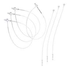 Display Guru Plastic Loop Pins – 5000pcs Box White & Black