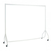 Display Guru Heavy Duty 6ft Long and 5ft High Garment Rail Steel White Clothes Rail