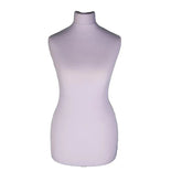 Display Guru Female Tailor Dummy Mannequin Spare Replacement Torso uk Size 6/8 silver.