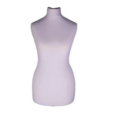 Display Guru Female Uk Size 18/20 Dressmakers Tailors Dummy Mannequin, Silver Torso Bust With White Wood Tripod Stand
