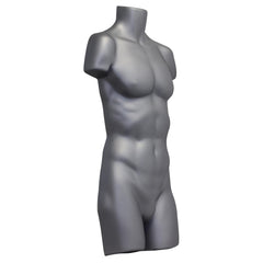 Display Guru Male Full Size Silver Hanging Body Form Display Mannequin