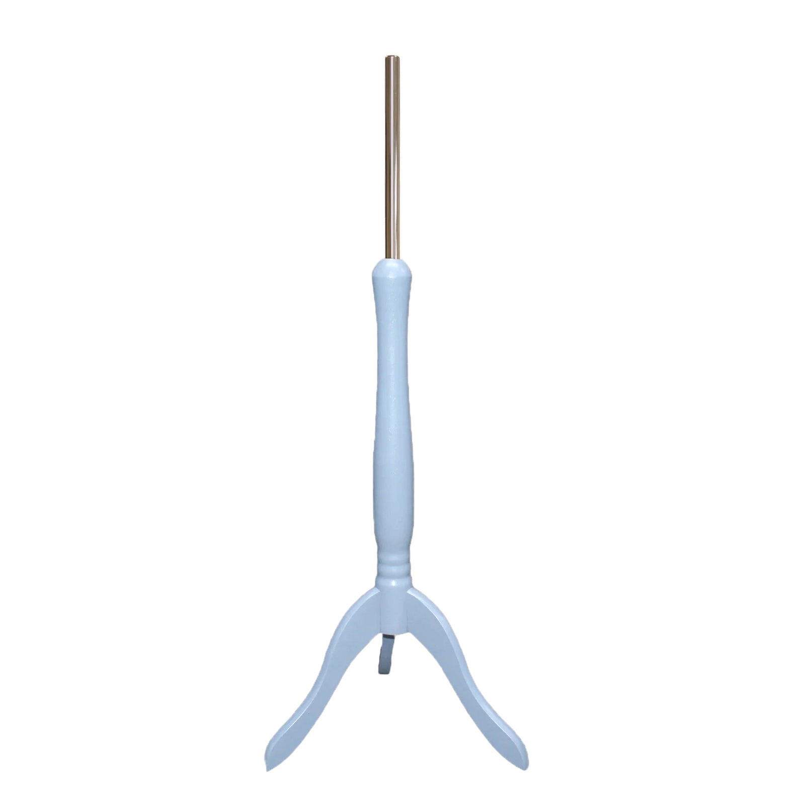 Silver wood tripod stand