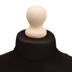 Display Guru Male Dressmakers Tailors Dummy Mannequin, Black Torso Bust With White Wood Tripod Stand