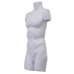 Display Guru Male Full Size White Hanging Body Form Display Mannequin