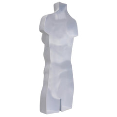 Display Guru Male Full Size White Hanging Body Form Display Mannequin