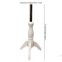 Display Guru White Wood Tripod Stand For Baby/Kids Tailor’s Dummy(Age 1 Year)