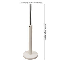 Display Guru White Round Base Stand For Children’s Mannequins Tailor's Dummy(Ages 2–12)