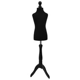 Children Kids Age 5-6 Years Tailors Dummy Mannequin, Black Torso Bust with a Black Wood Tripod Stand
