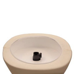 Display Guru Female Uk Size 8/10 Dressmakers Tailors Dummy Mannequin , Cream Torso Bust with Red Wood Round Base