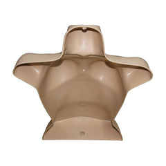 Display Guru Half Body Form 3 Quarter Dark Skin Female Hanging Mannequin With Adjustable Stand for Shop Bust Display