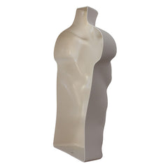 Display Guru Half Body Form 3 Quarter Light Skin Male Hanging Mannequin Shop Bust Display