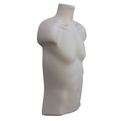 Display Guru Half Body Form 3 Quarter Light Skin Male Hanging Mannequin Shop Bust Display