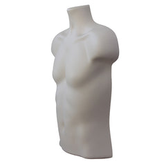 Display Guru Half Body Form 3 Quarter Light Skin Male Hanging Mannequin Shop Bust Display