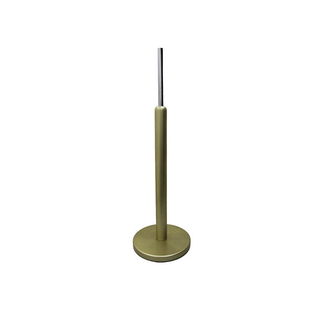 Gold wood round base stand